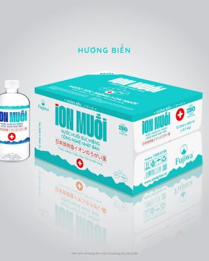 Thùng 12 chai nước súc miệng 680ml ION MUỐI Fujiwa hương biển
