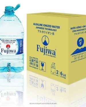 Nước uống ion kiềm Fujiwa thùng 2 bình 6L (Có vòi)